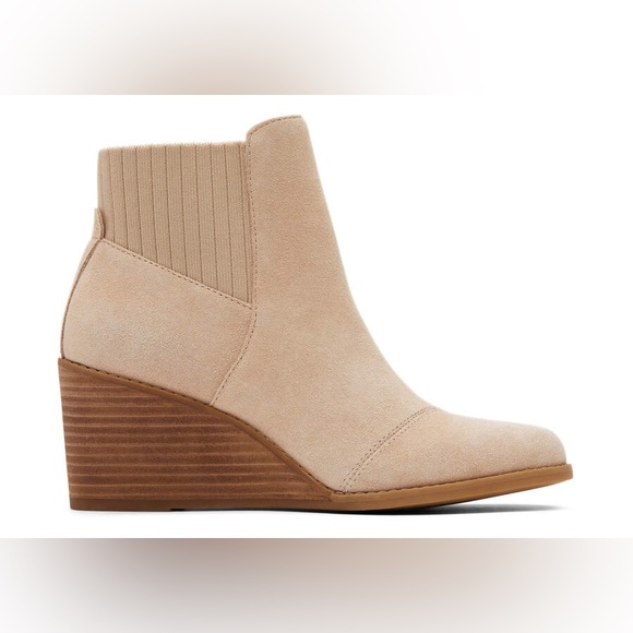 Women’s Toms Sadie Wedge in Sand Suede - Picture 1 of 10